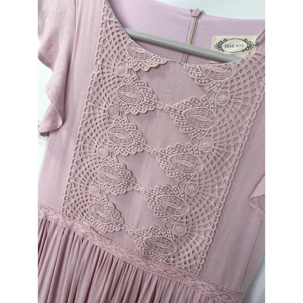 Mia Joy Girls Viola Dress in Deep Ocean Bohemia‎ Summer Beach Pink Size 6 - Picture 5 of 14